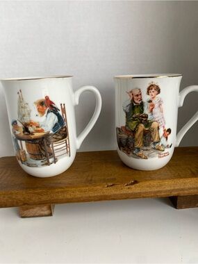 Norman Rockwell Vintage Museum Collection Mugs 2
